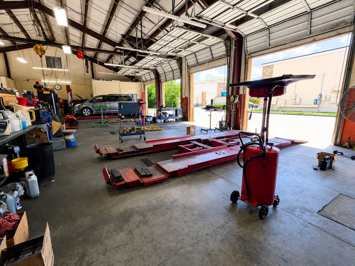 Auto repair service bay interior at Auto Care USA in Spring, TX